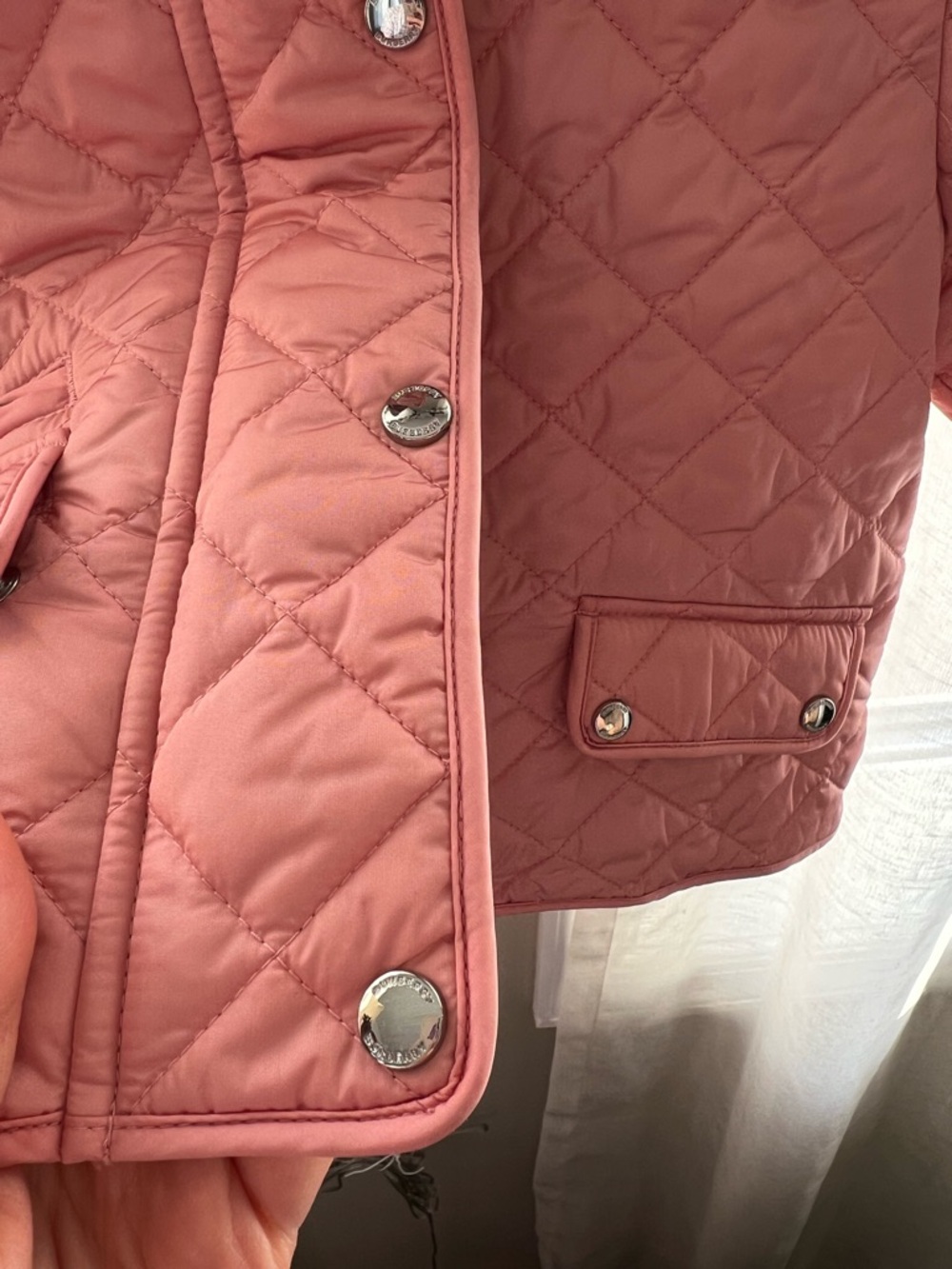 Burberry toddler's Quilted Pink Jacket 2Y - Picture 2 of 11
